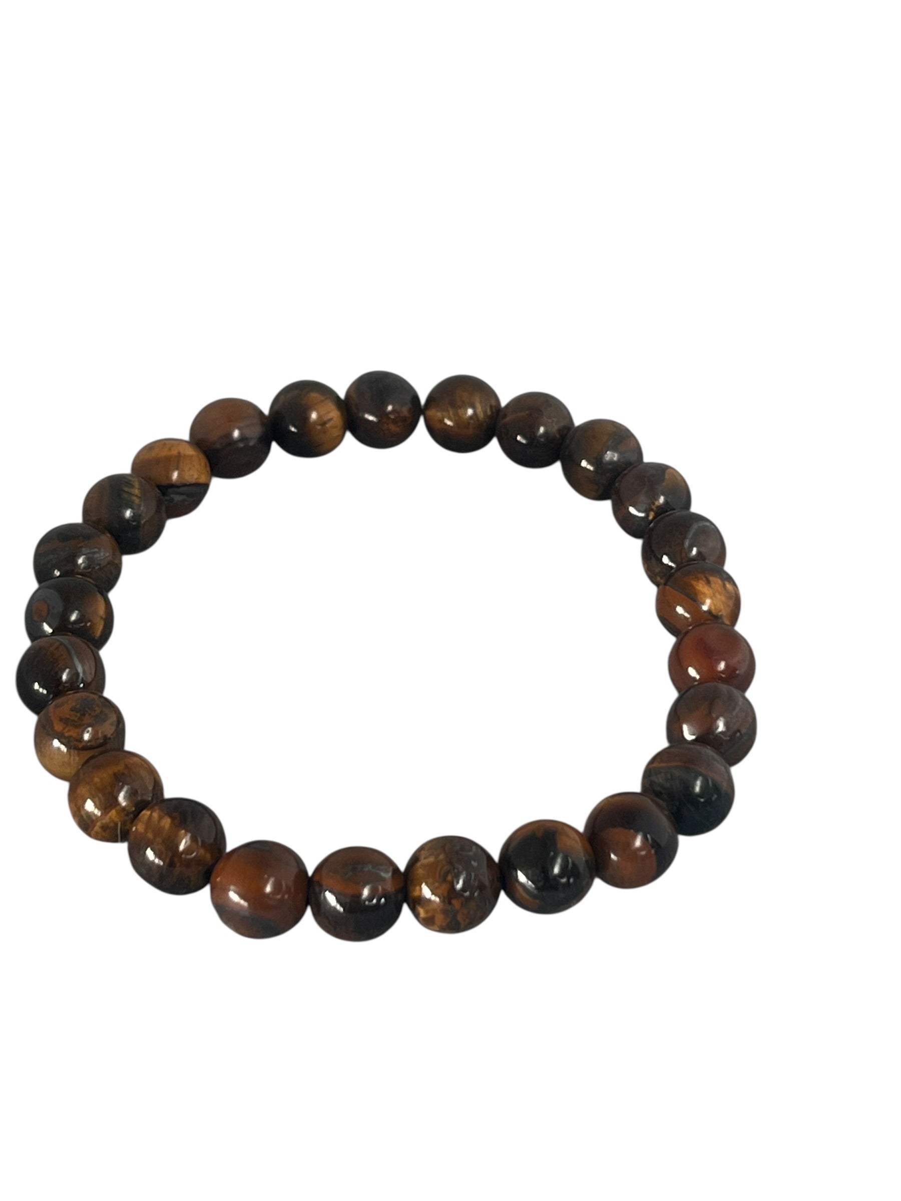 Tigerøje Krystal armbånd i naturlige smykkesten med organisk struktur og tidløst design, håndlavet med sans for detaljer, lavet af Monnas Smykkedesign