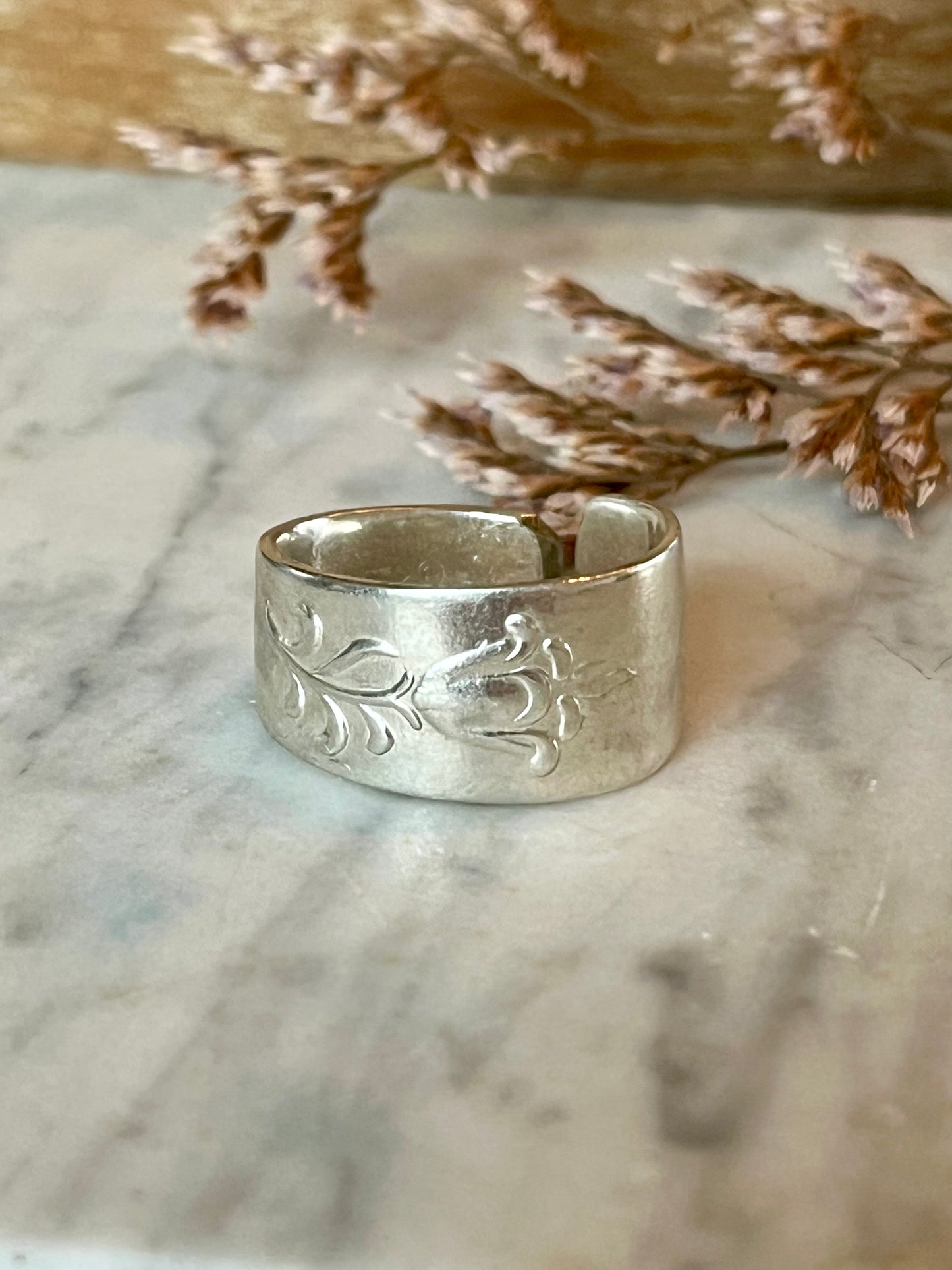 Ring af gammelt bestik – håndlavet vintage smykke