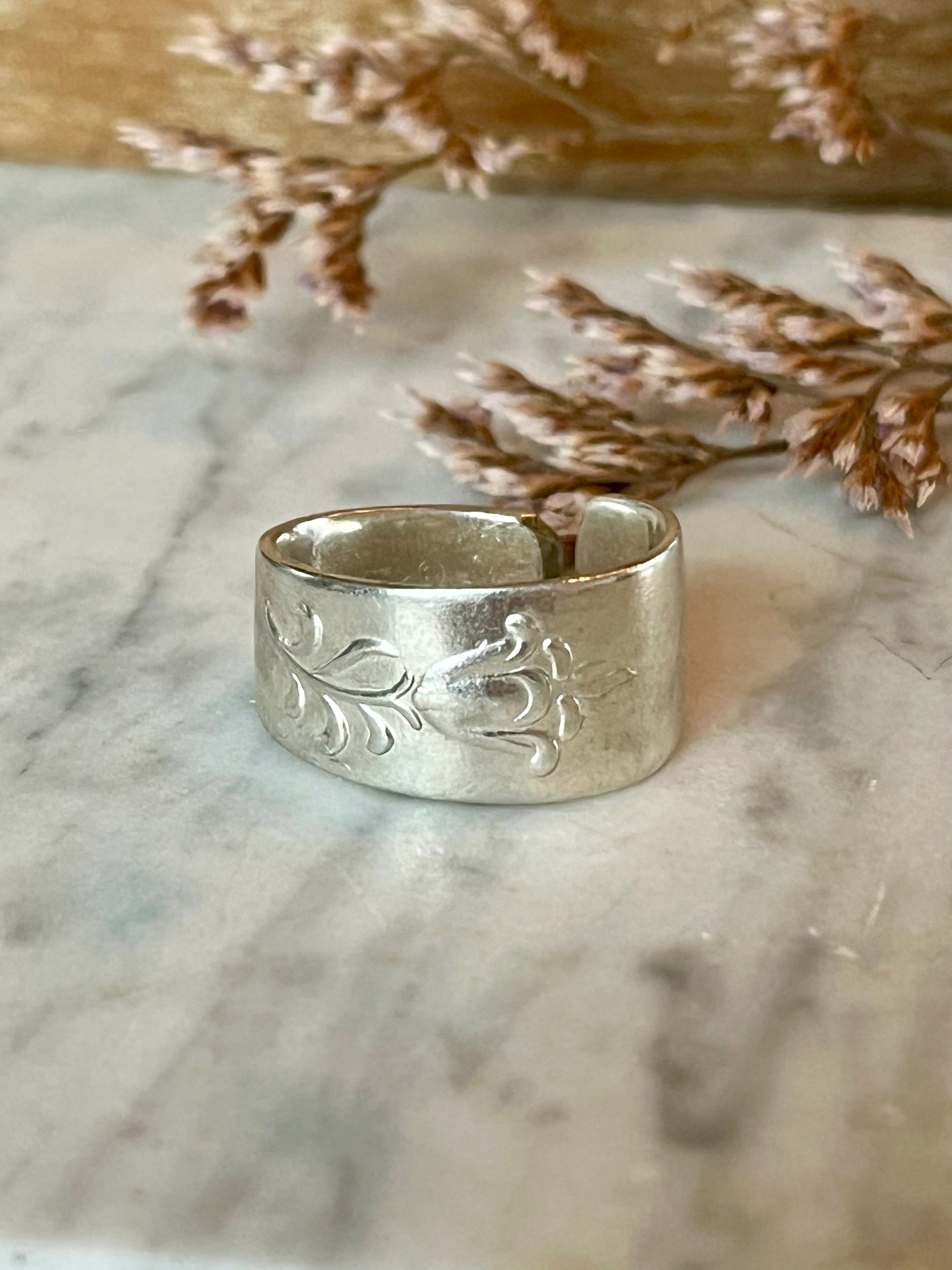 Ring af gammelt bestik – håndlavet vintage smykke
