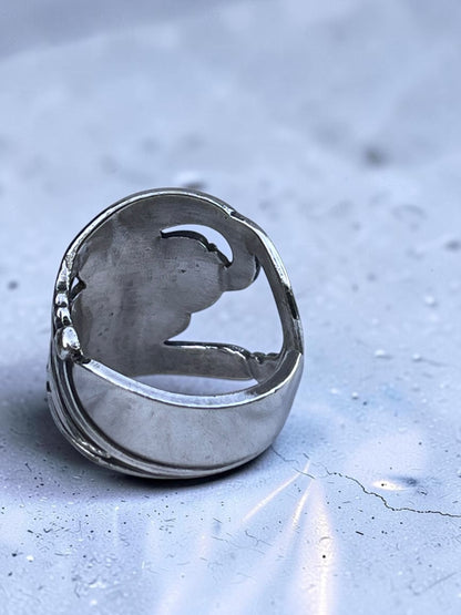 Roe ske ring – ring af gammelt bestik str 64