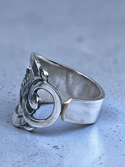National ske ring(stor)– ring af gammelt bestik