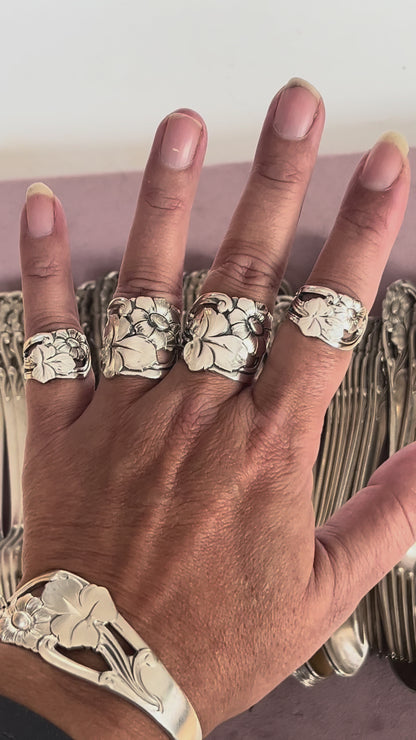 Daisy ring – håndlavet af vintage marguerit bestik
